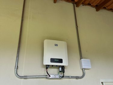 Instalação no sitio em Claraval de um sistema solar